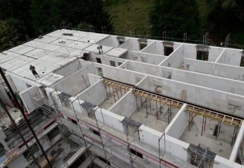 Baufortschritt des Seniorenpflegeheims Thermalbad Wiesenbad
