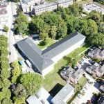 Dronenansicht der Seniorenpflegeresidenz Lichtenstein